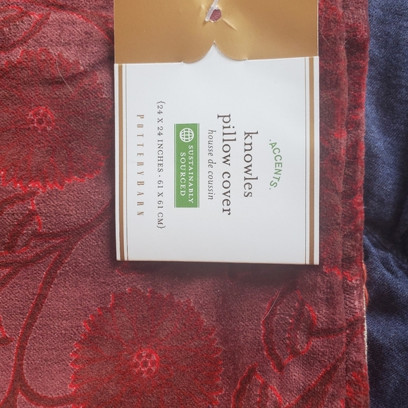 Pottery Barn Knowles Pillow Cover- 24"x24" - Picture 6 of 8